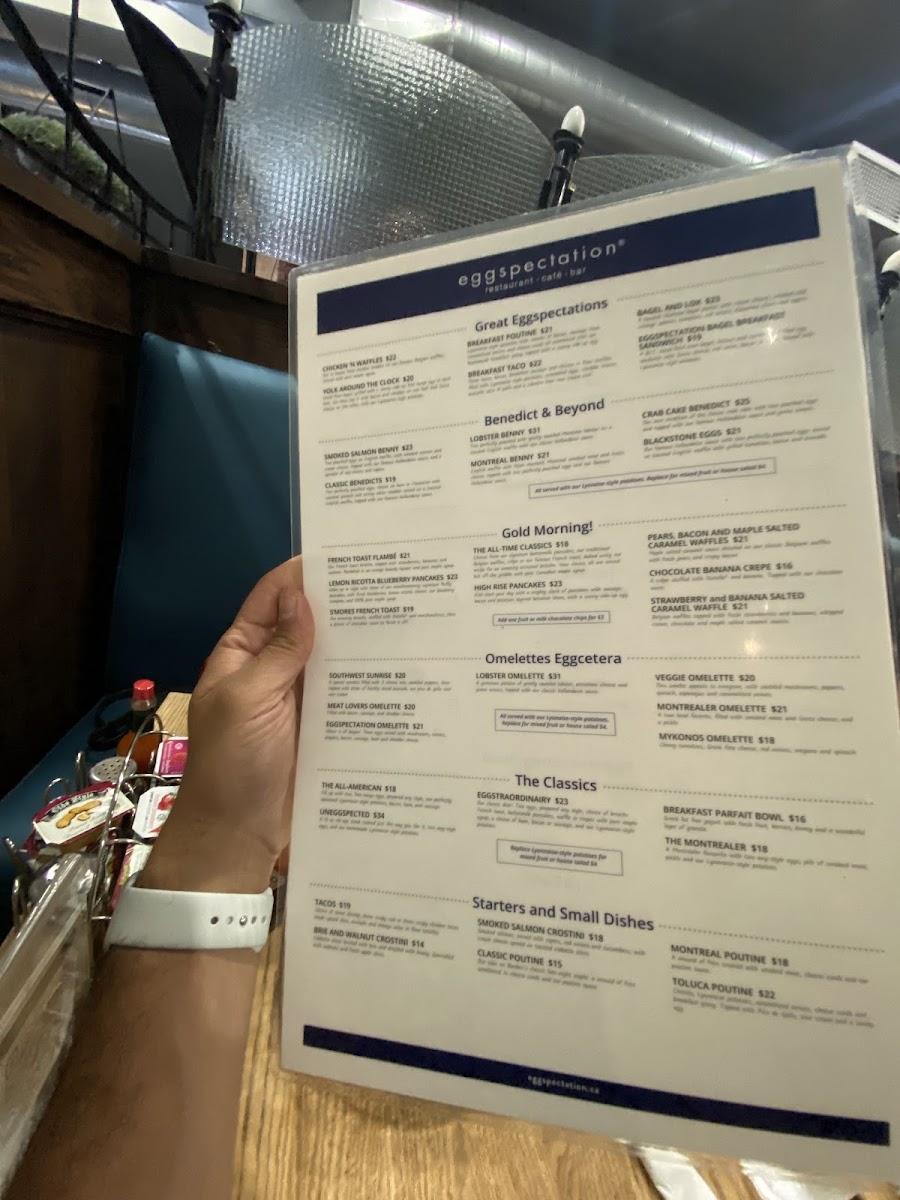 Menu Eggspectation - Vieux Montreal-10