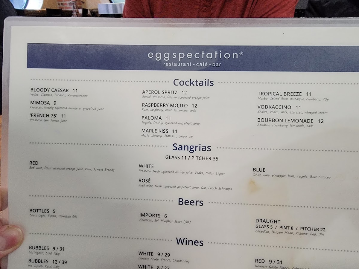 Menu Eggspectation - Vieux Montreal-8
